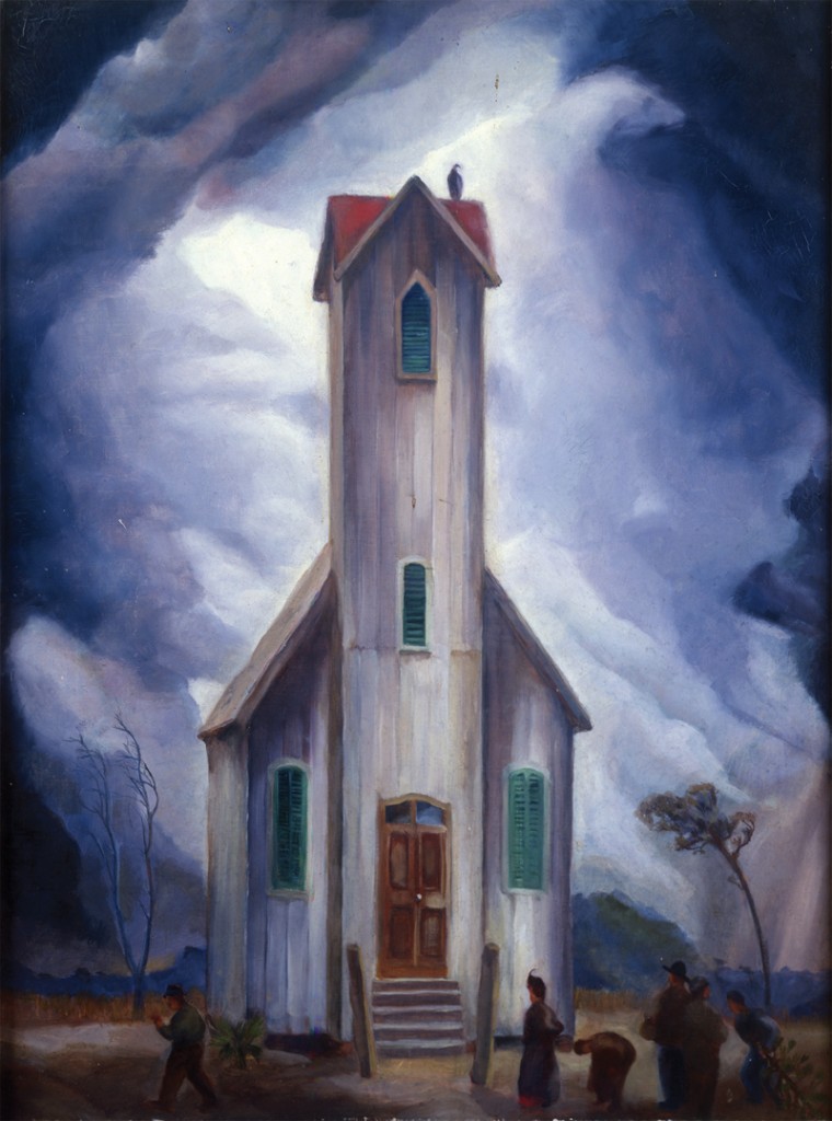 Country Church  (oil on canvas, date unknown)
